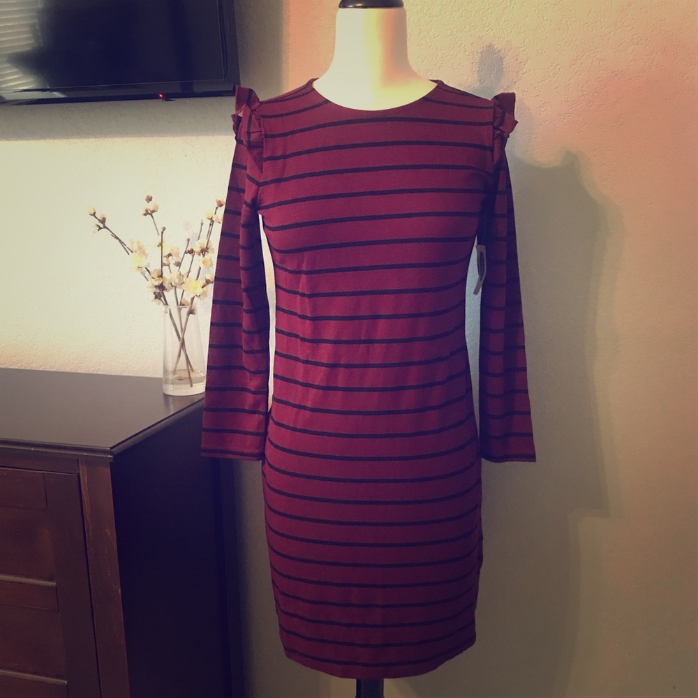 Old Navy Knit Shift Dress with Ruffle Trim
